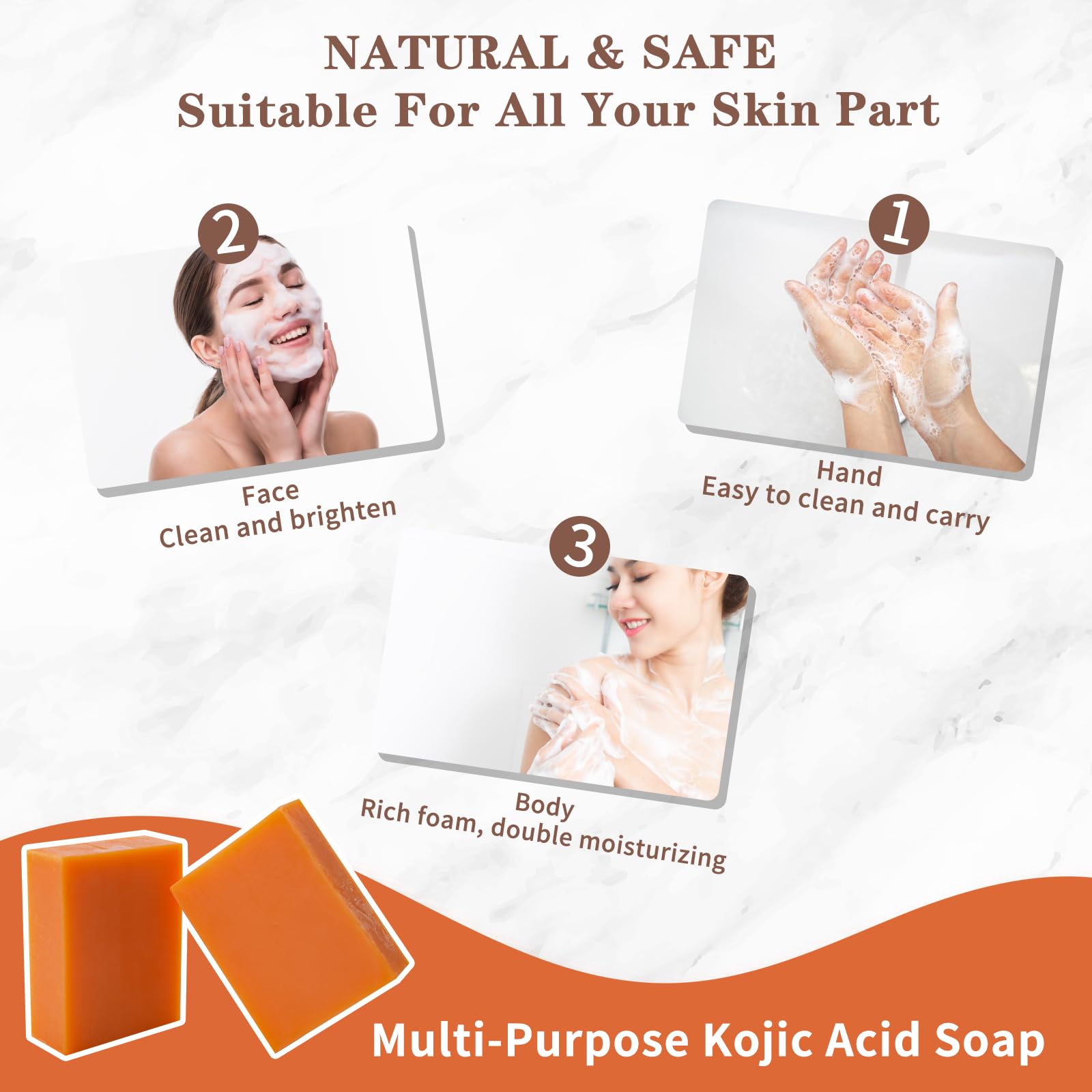 Back of EUQEE soap packaging showing ingredients