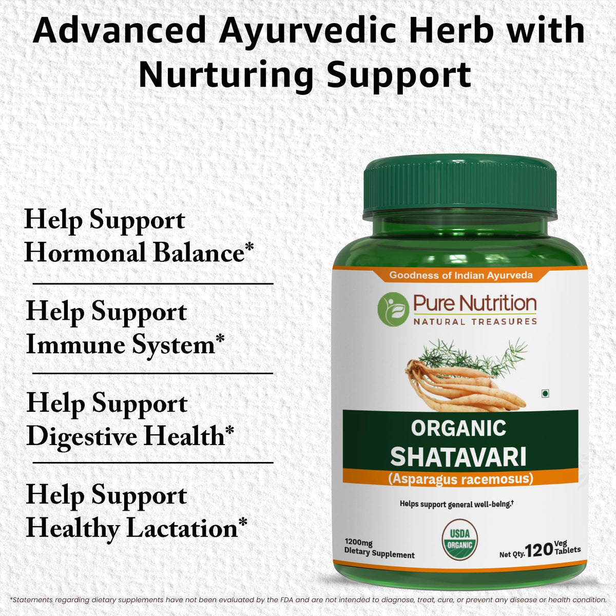 Pure Nutrition female reproductive health supplement bottle placed on a wellness setting
