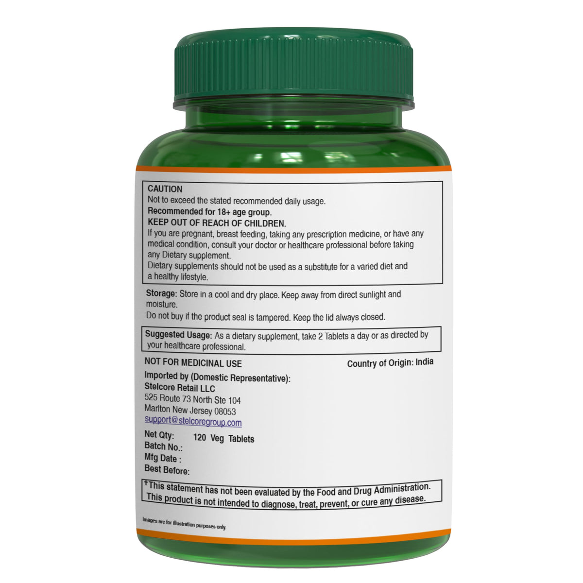 Pure Nutrition authentic imported Shatavari 120 tablets bottle showcase for Indian buyers