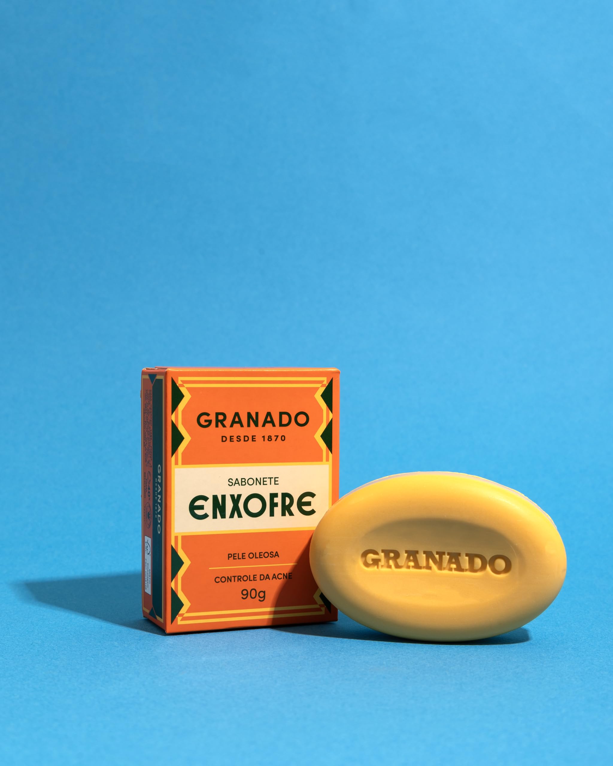 Granado Enxofre acne control soap bar side profile