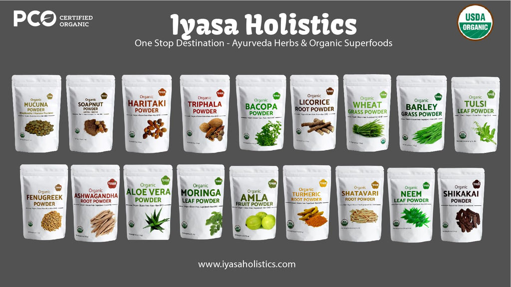 Authentic USA imported Iyasa Holistics Shatavari root powder pouch
