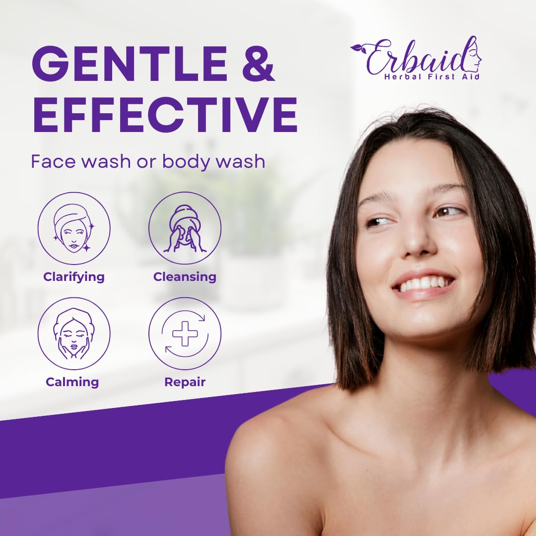 Natrulo therapeutic calming zinc wash for irritated and sensitive skin