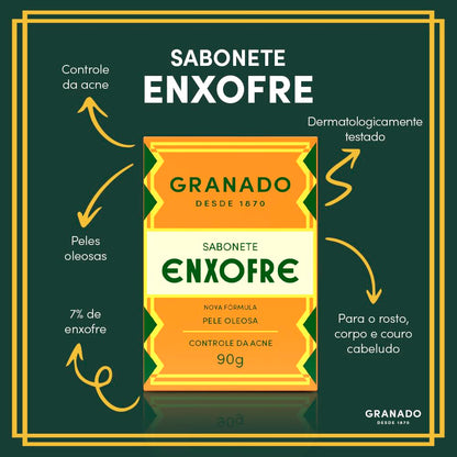 Granado Sulfur Soap 90g skincare treatment bar