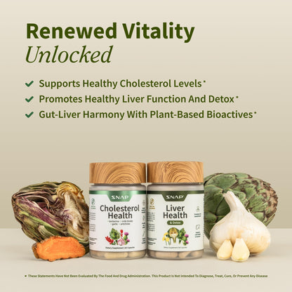 Snap Supplements detox and cardiovascular support bundle on a clean lifestyle background.