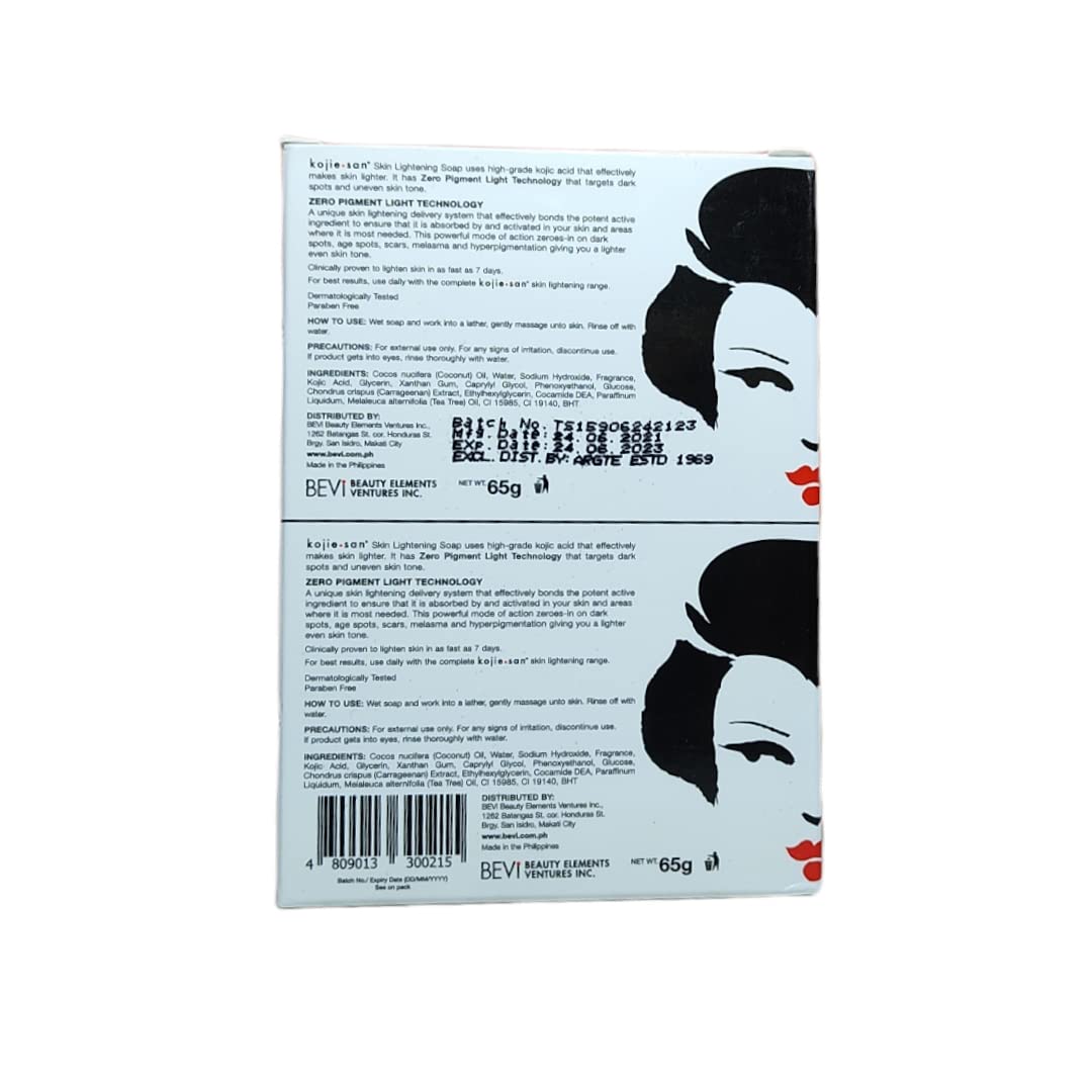 Kojie San kojic acid cleansing bar being lathered under water to demonstrate its rich moisturizing foam texture