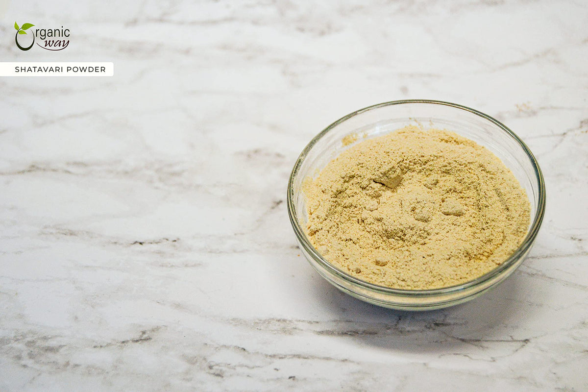Texture of Organic Way Asparagus racemosus root powder