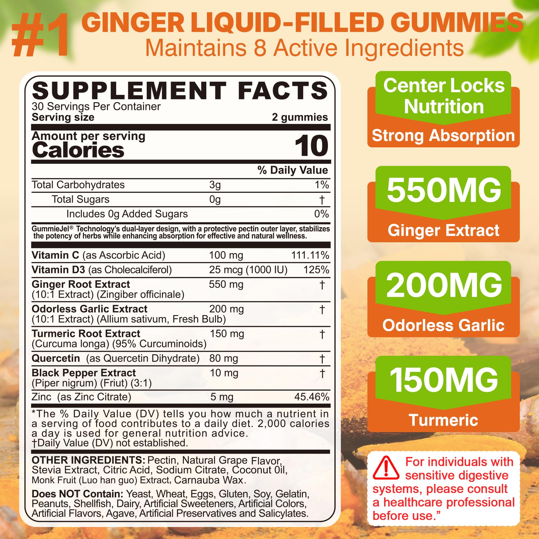 LILICARE sugar free nausea relief supplement showing grape flavor details.