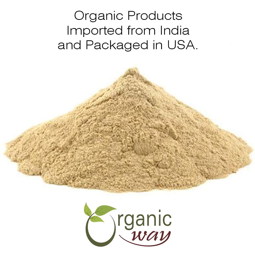 Organic Way Shatavari powder product branding and weight