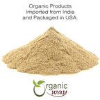 Organic Way Shatavari powder product branding and weight