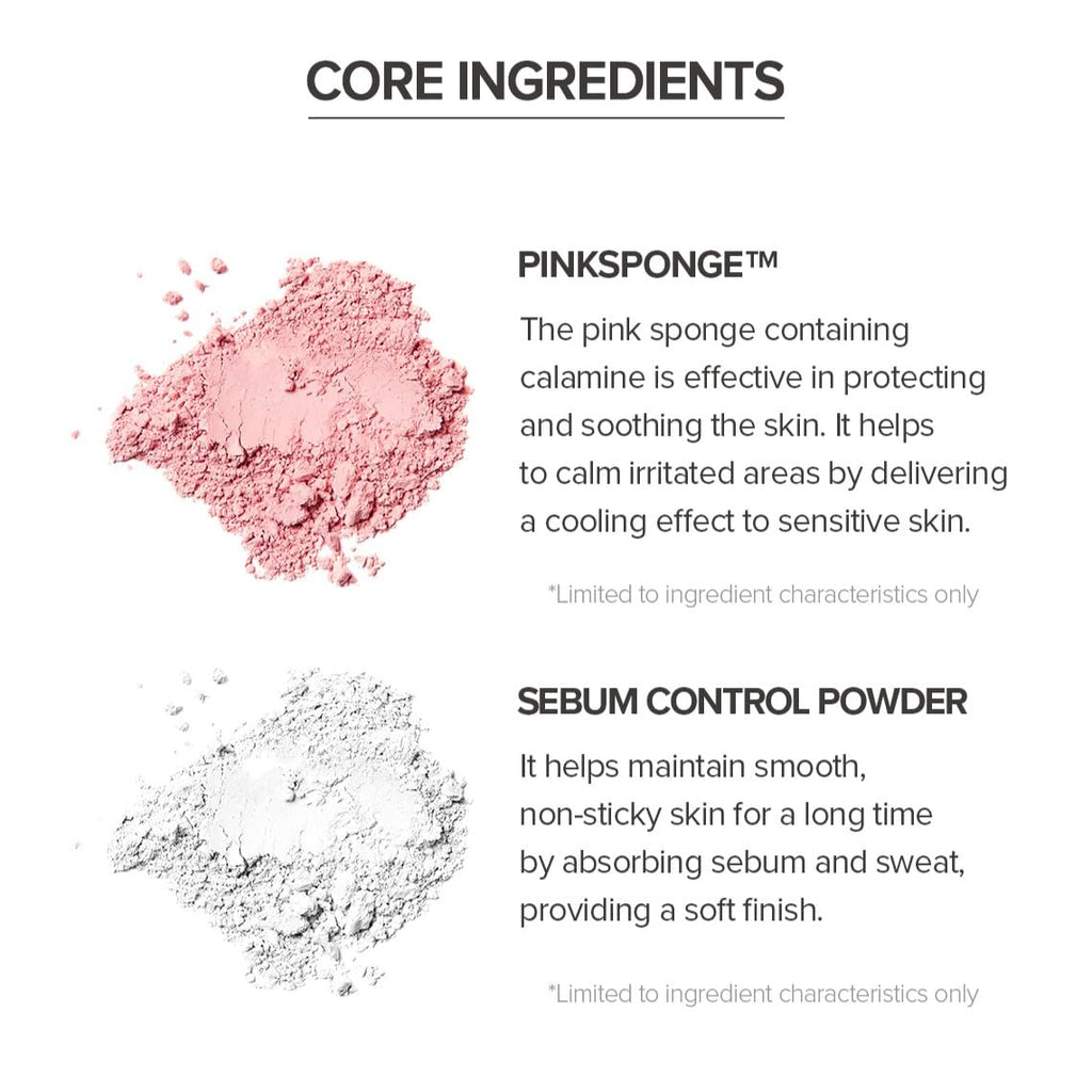 Skinfood Peach Cotton Pore Blur Pact application demonstration on skin