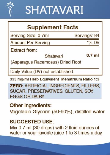 Secrets of the Tribe Shatavari organic root extract packaging