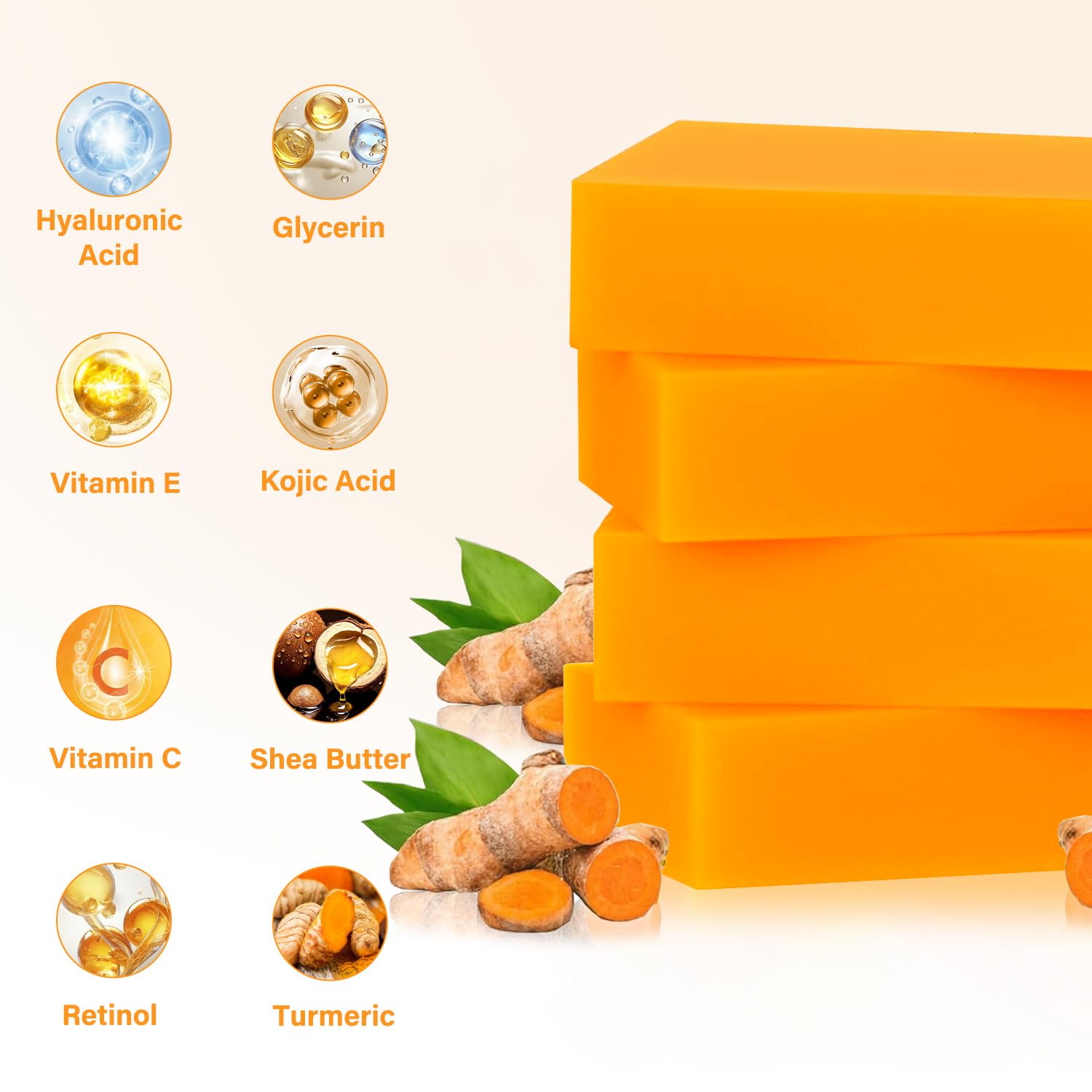 Yosegooter skin brightening soap bars showing original Japanese complex ingredients