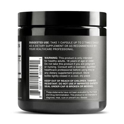 Secure cap and seal verification of genuine imported Toniiq health supplement