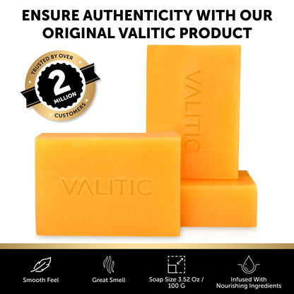VALITIC imported authentic USA beauty soap bars box with original brand markings.