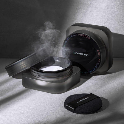 Carslan 1.0 Soft Focus Loose Setting Powder compact jar design