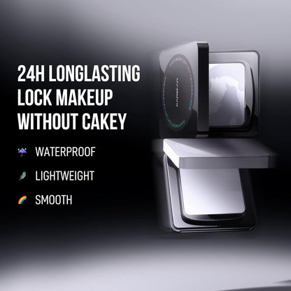 Carslan talc free translucent makeup powder texture close up