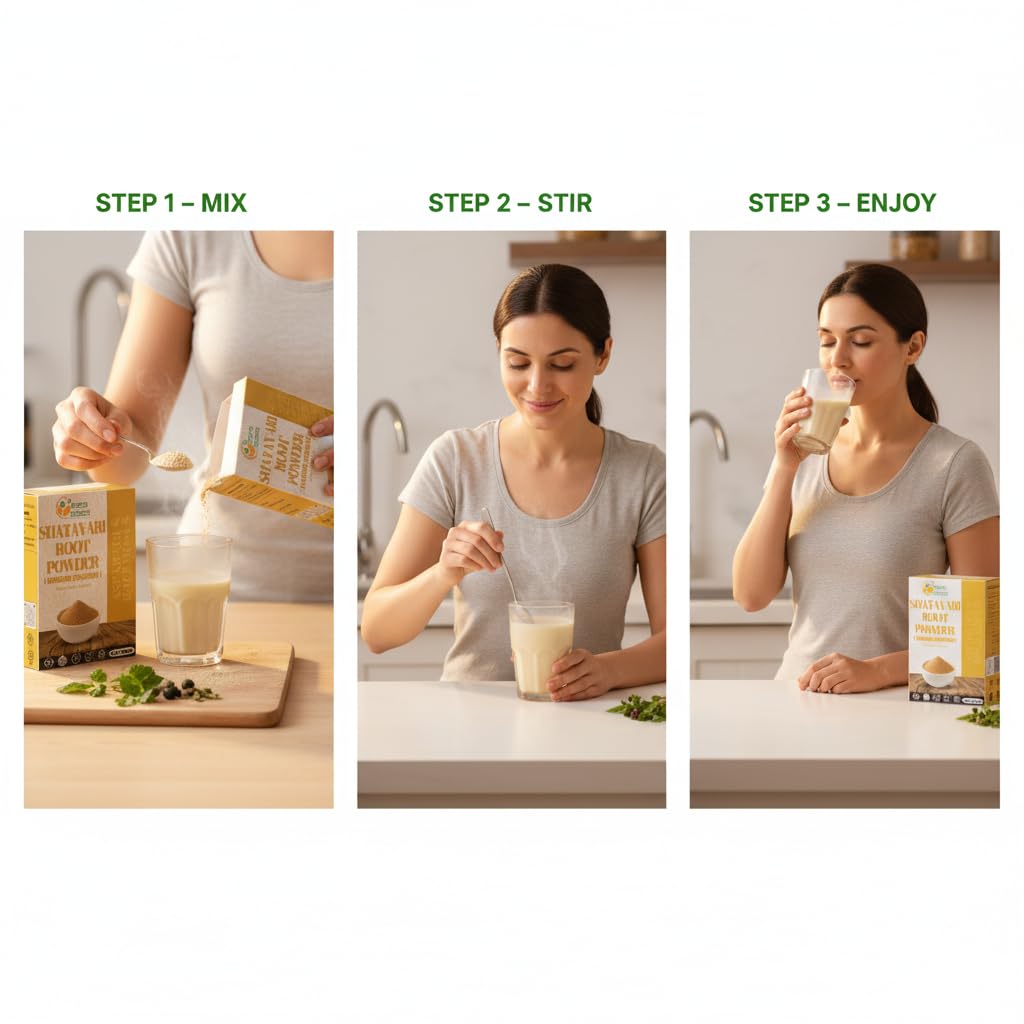 Premium imported Shatavari powder for breastfeeding wellness