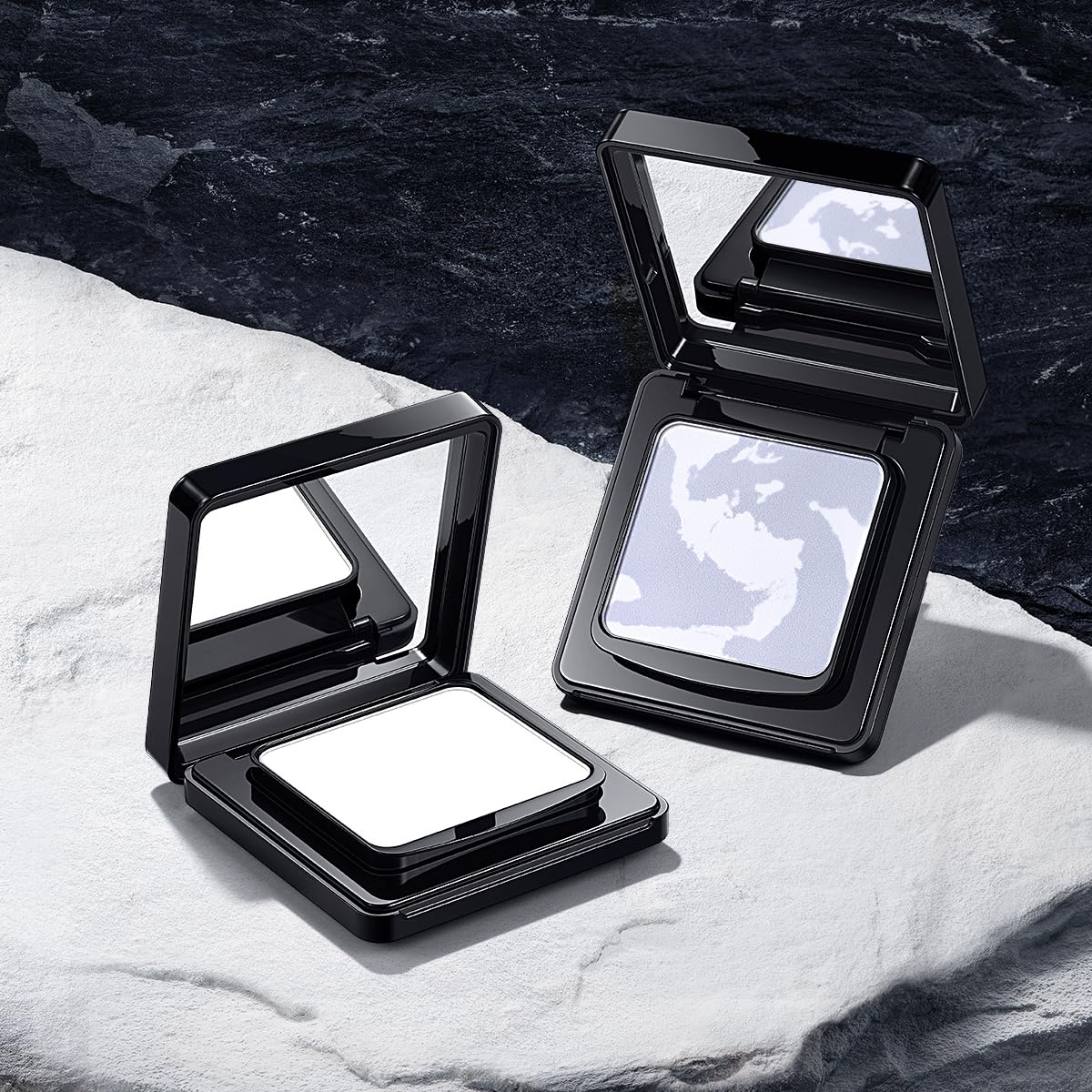 Carslan shine free soft focus setting powder kit with puff applicator