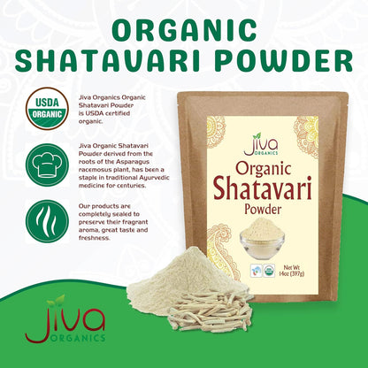 Jiva Organics Shatavari Powder bulk kraft bag packaging
