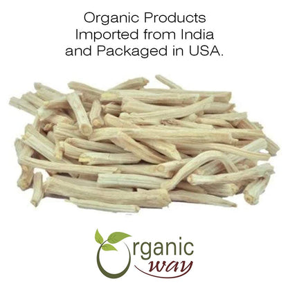 Organic Way raw vegan shatavari roots for wellness