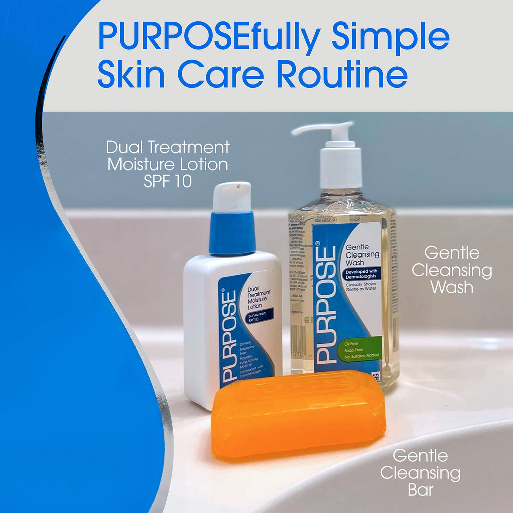 Purpose gentle cleansing soap bar close up texture