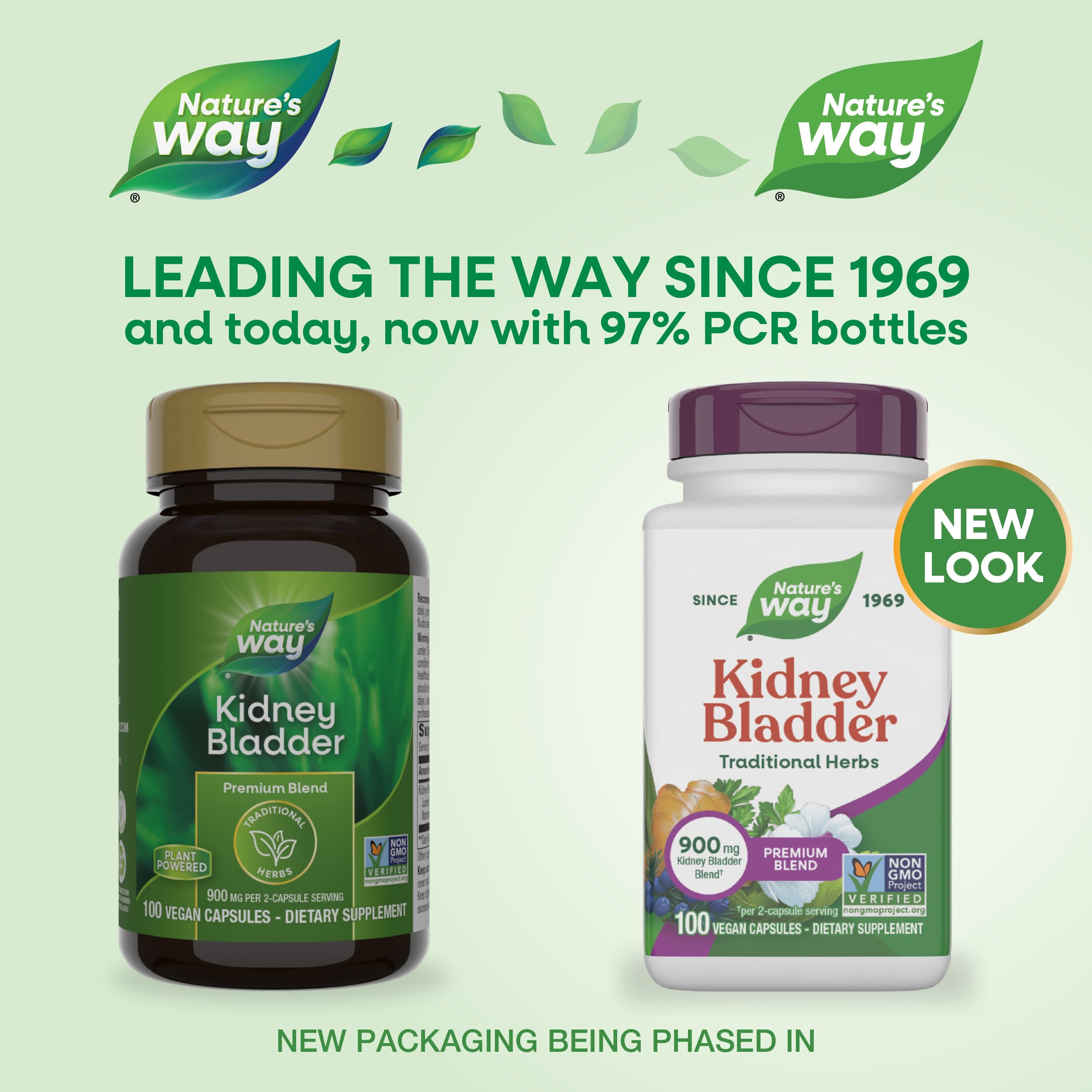 Nature's Way Kidney Bladder premium blend supplement facts and ingredient list panel.