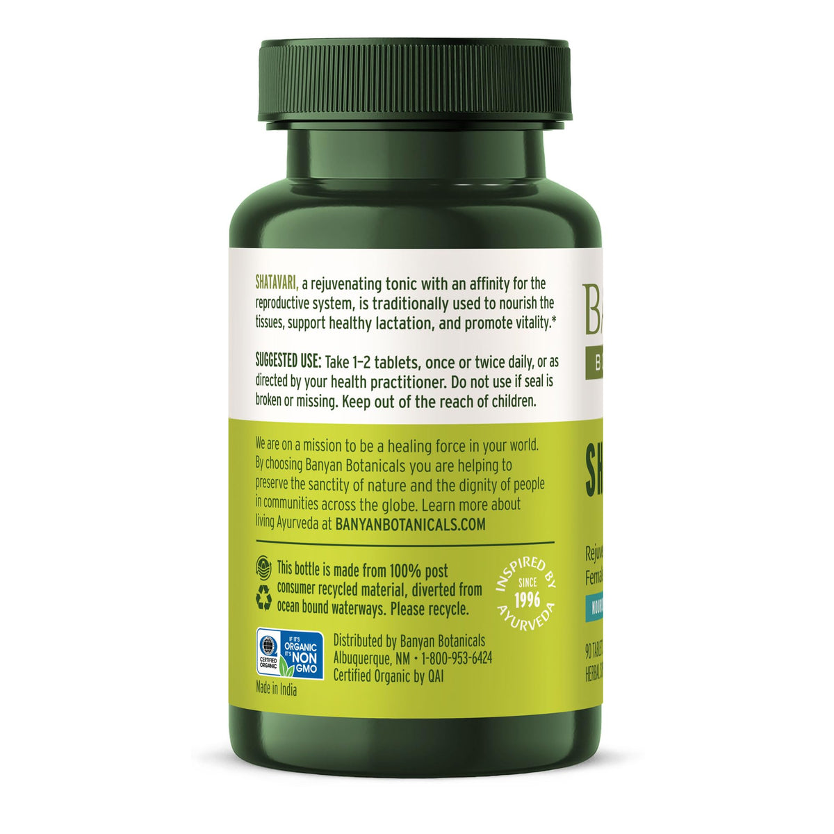 Premium Shatavari herbal tablets for reproductive support