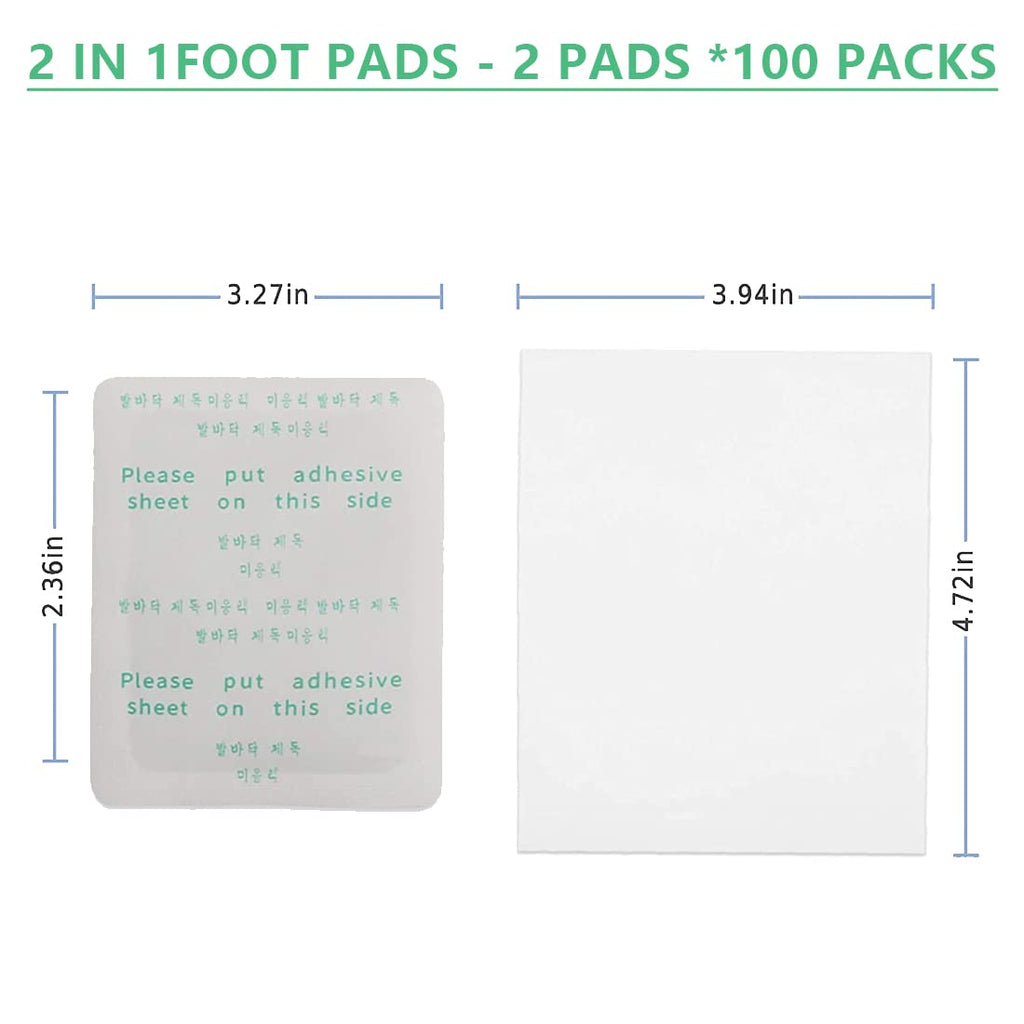 Maguja premium relaxation foot pads package alongside individual single use sealed plastic bags