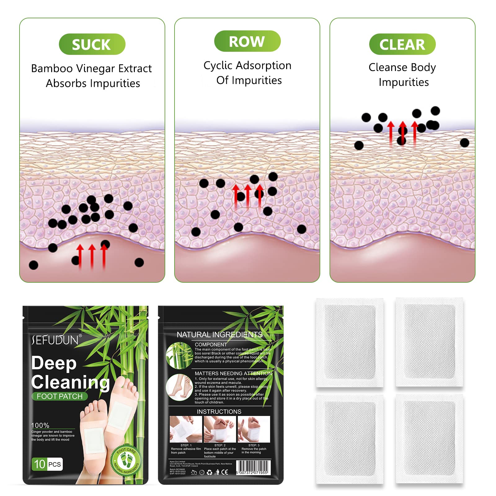 Ginger powder foot pads for sleep and relaxation lifestyle view