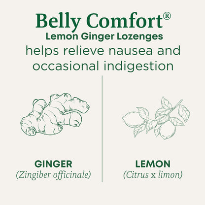 Traditional Medicinals ginger lozenges individually wrapped pieces outside the packaging