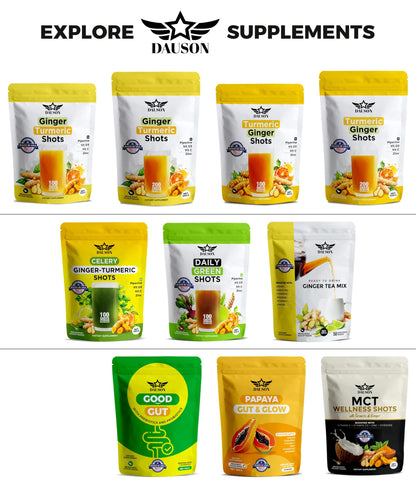 The 1 gram measuring scoop included inside the Dauson turmeric ginger powder wellness blend pack.