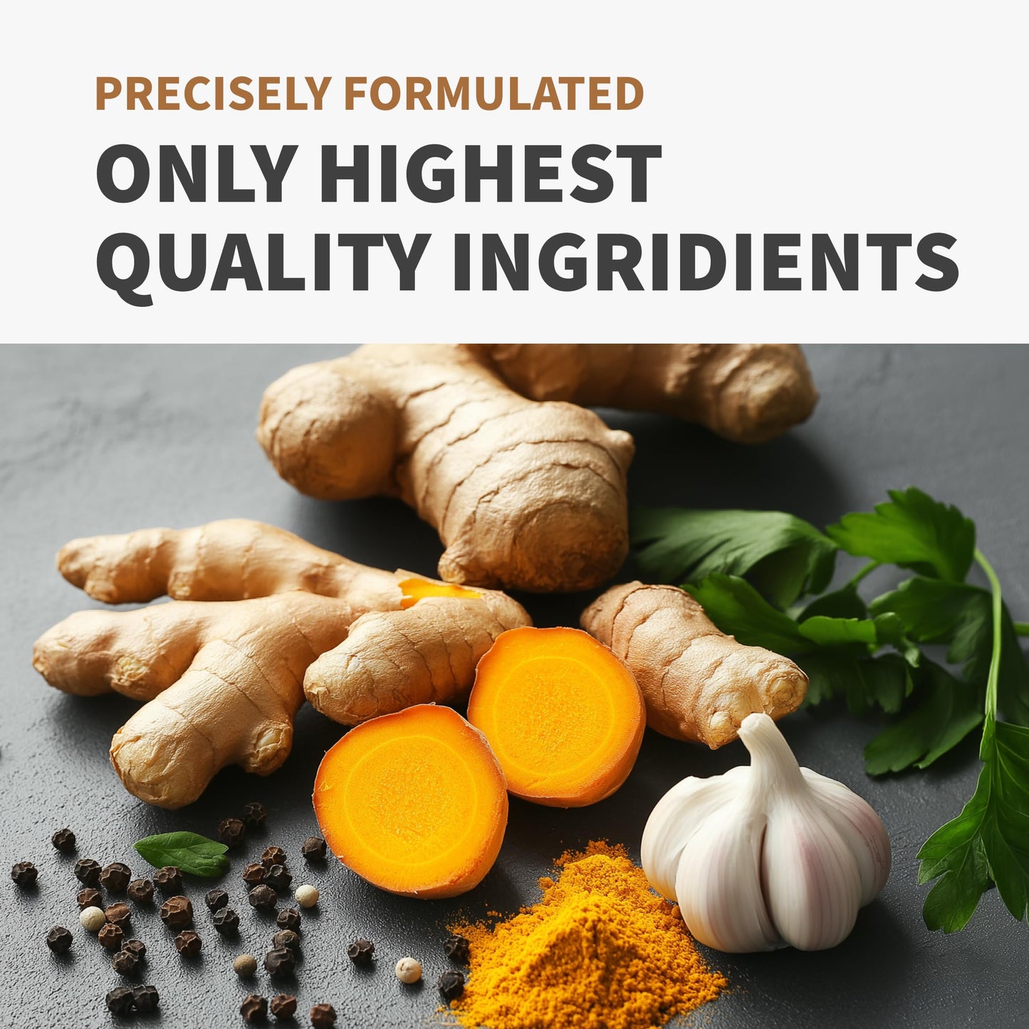 Authentic USA imported anti inflammatory wellness supplement with BioPerine absorption.