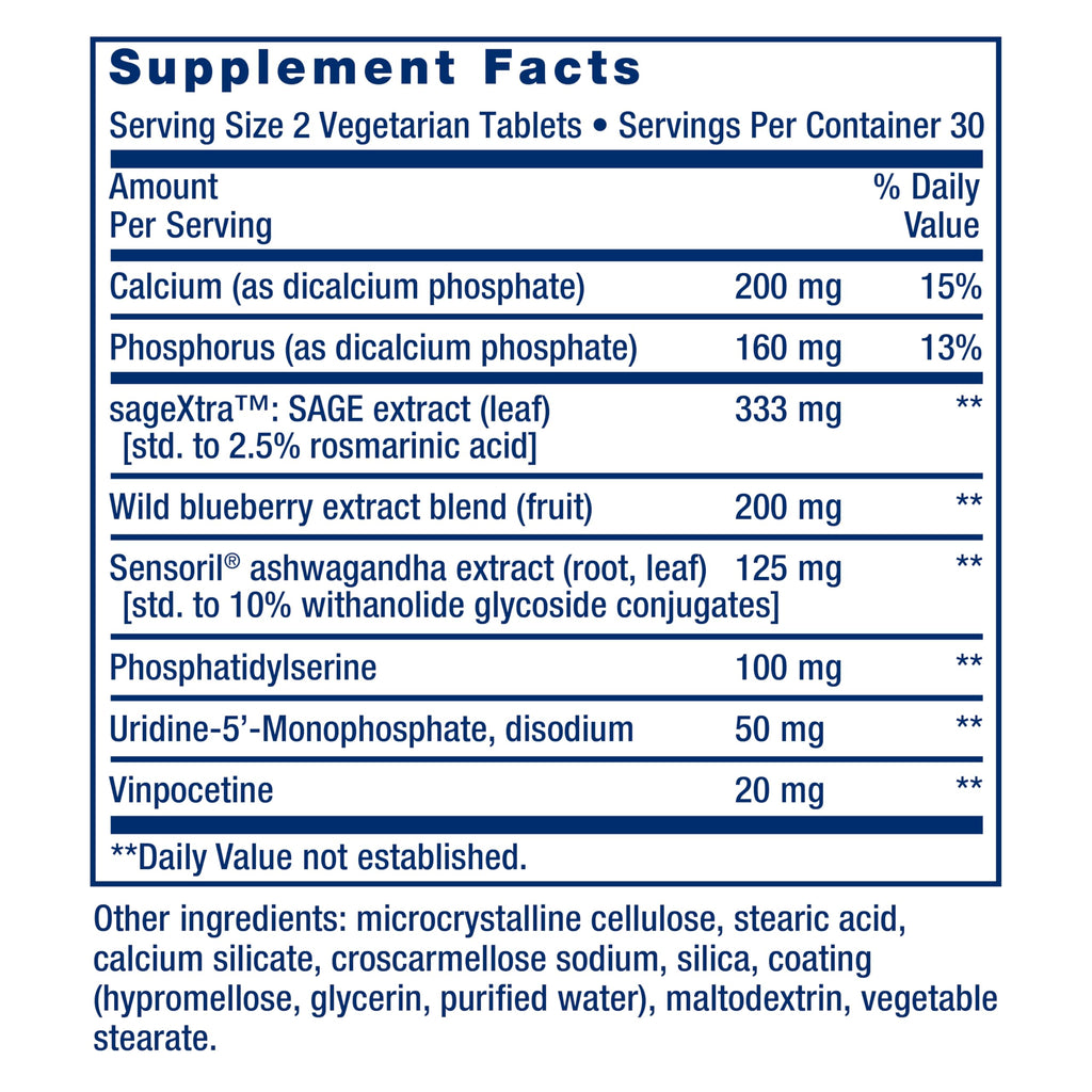 USA imported Life Extension brain supplement for focus and attention enhancement