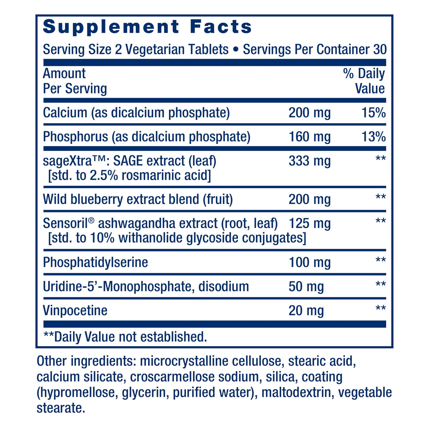 USA imported Life Extension brain supplement for focus and attention enhancement