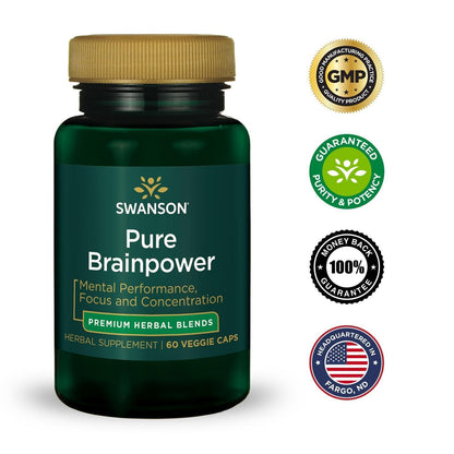 Authentic Swanson daily nootropic supplement bottle safely packaged for Indian e commerce consumers