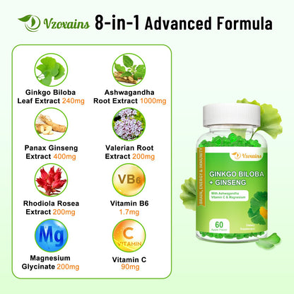 VZOXAINS apple flavored vegan gummies close up visual showing green supplement pieces