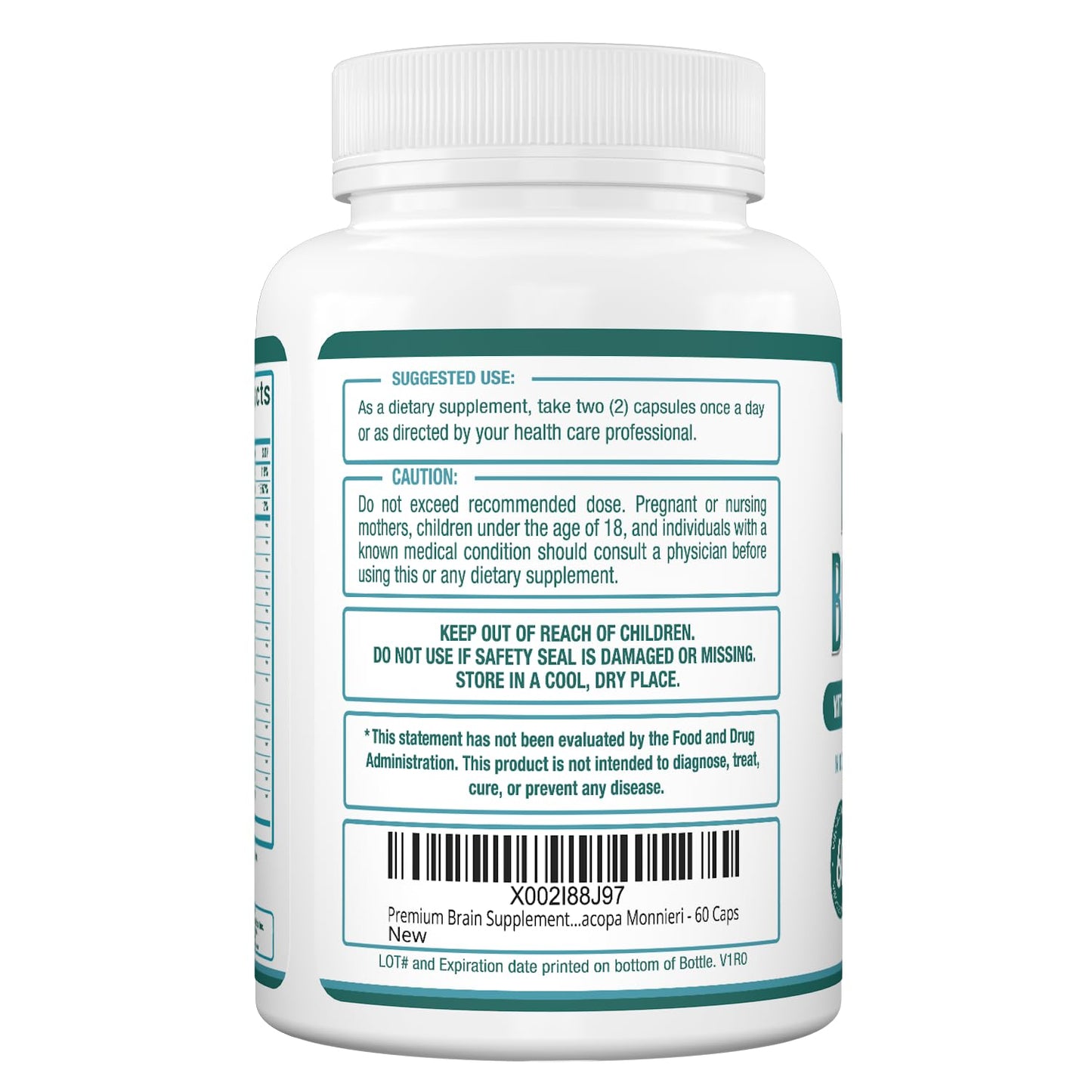 Purely Optimal cognitive booster bottle demonstrating the tamper-evident seal and professional packaging