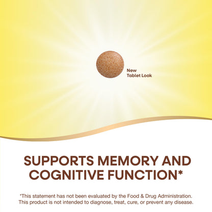 Back label of Nature's Way Ginkgold advanced extract showing nutritional facts and daily serving details