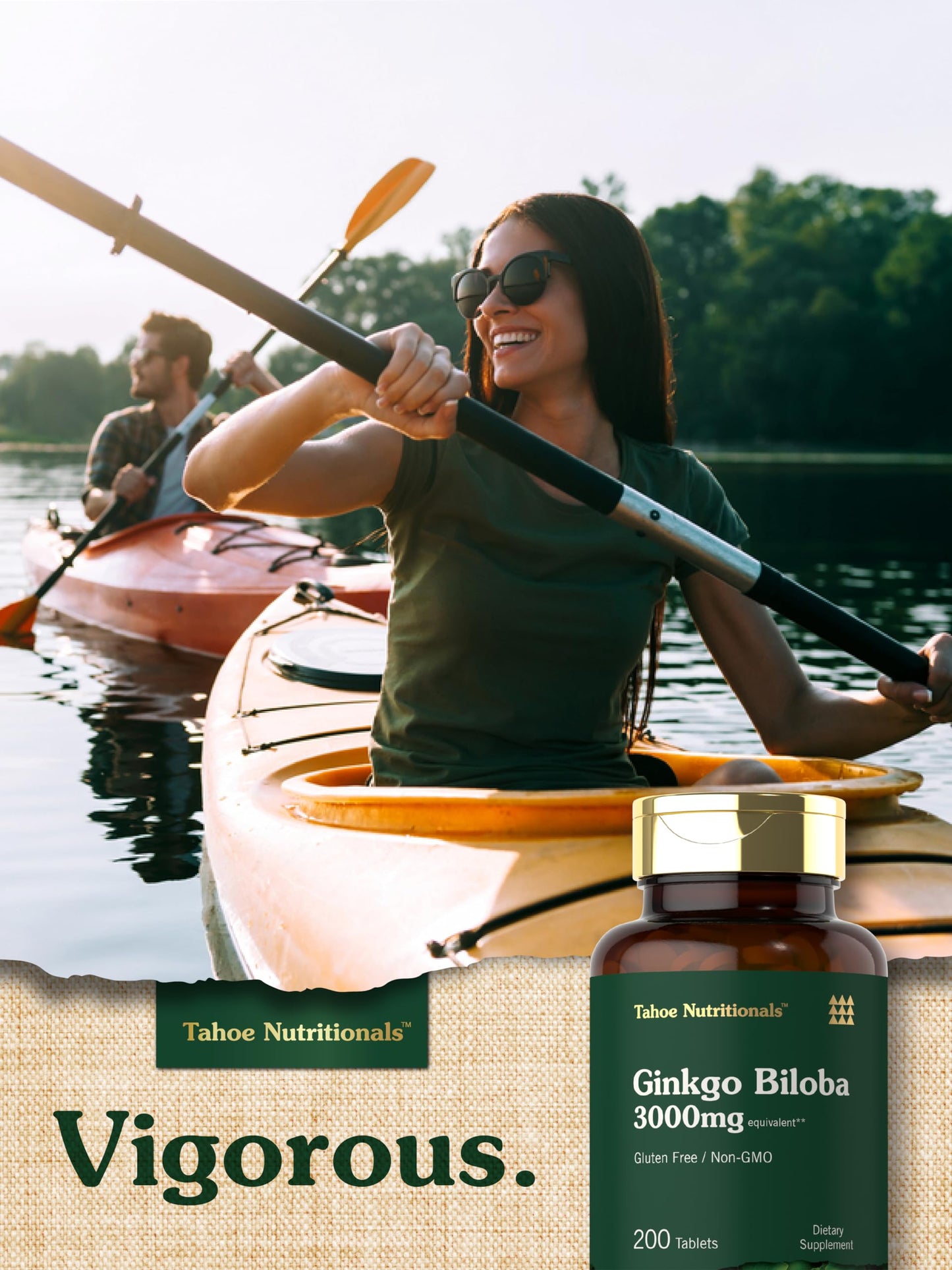 Carlyle Ginkgo Biloba cognitive focus formula premium leaf extract tablets packaging