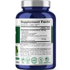 Back label of NusaPure Ginkgo Biloba extract showing supplement facts and ingredients