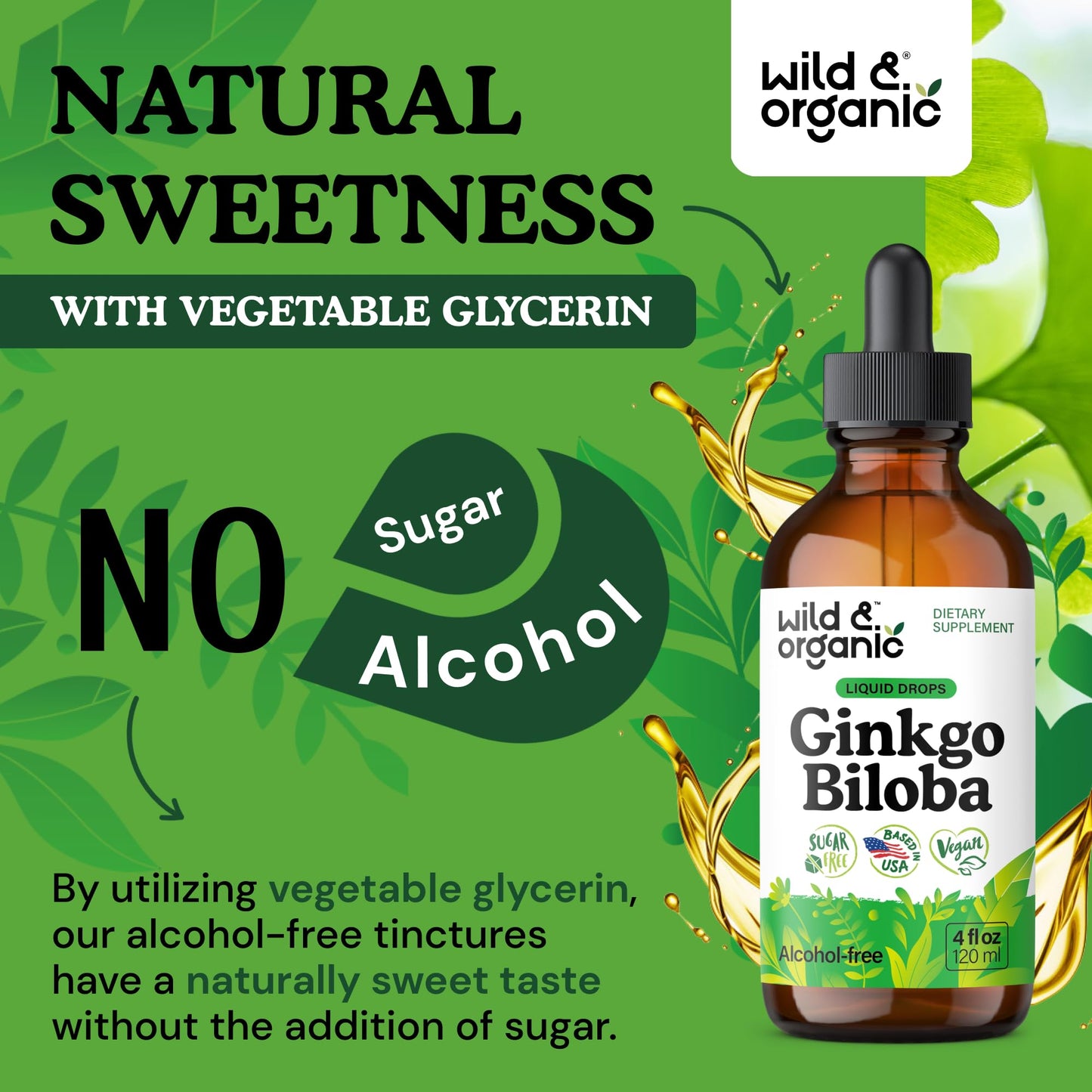 Authentic Wild And Organic non GMO dietary supplement for focus