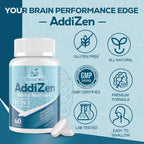 SehatiKu AddiZen non-habit forming brain booster pills showing clean dietary supplement seal