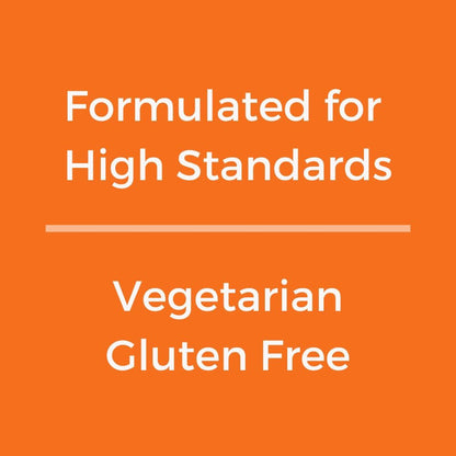 Close up of the non GMO and gluten free declaration on Natgrown triple strength brain complex