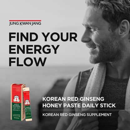 Jung Kwan Jang Red Ginseng Honey Paste individual stick packaging