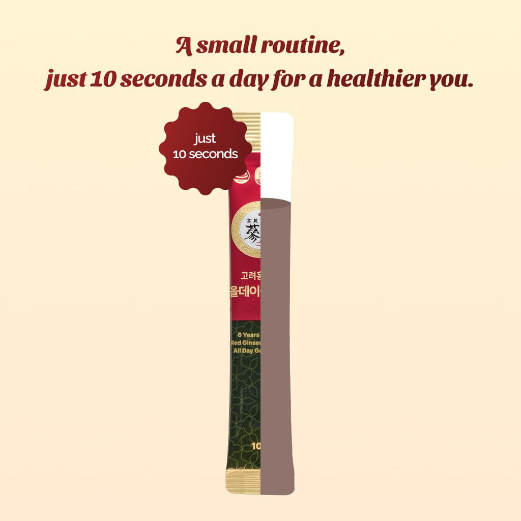 Authentic Korean Red Ginseng liquid sticks for daily vitality