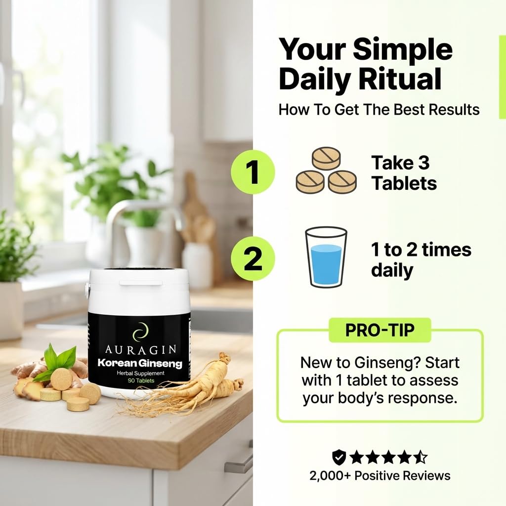 Auragin premium herbal supplement bottle top view