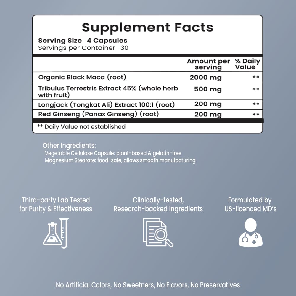 Side view of VB Health Drive Boost supplement bottle USA import