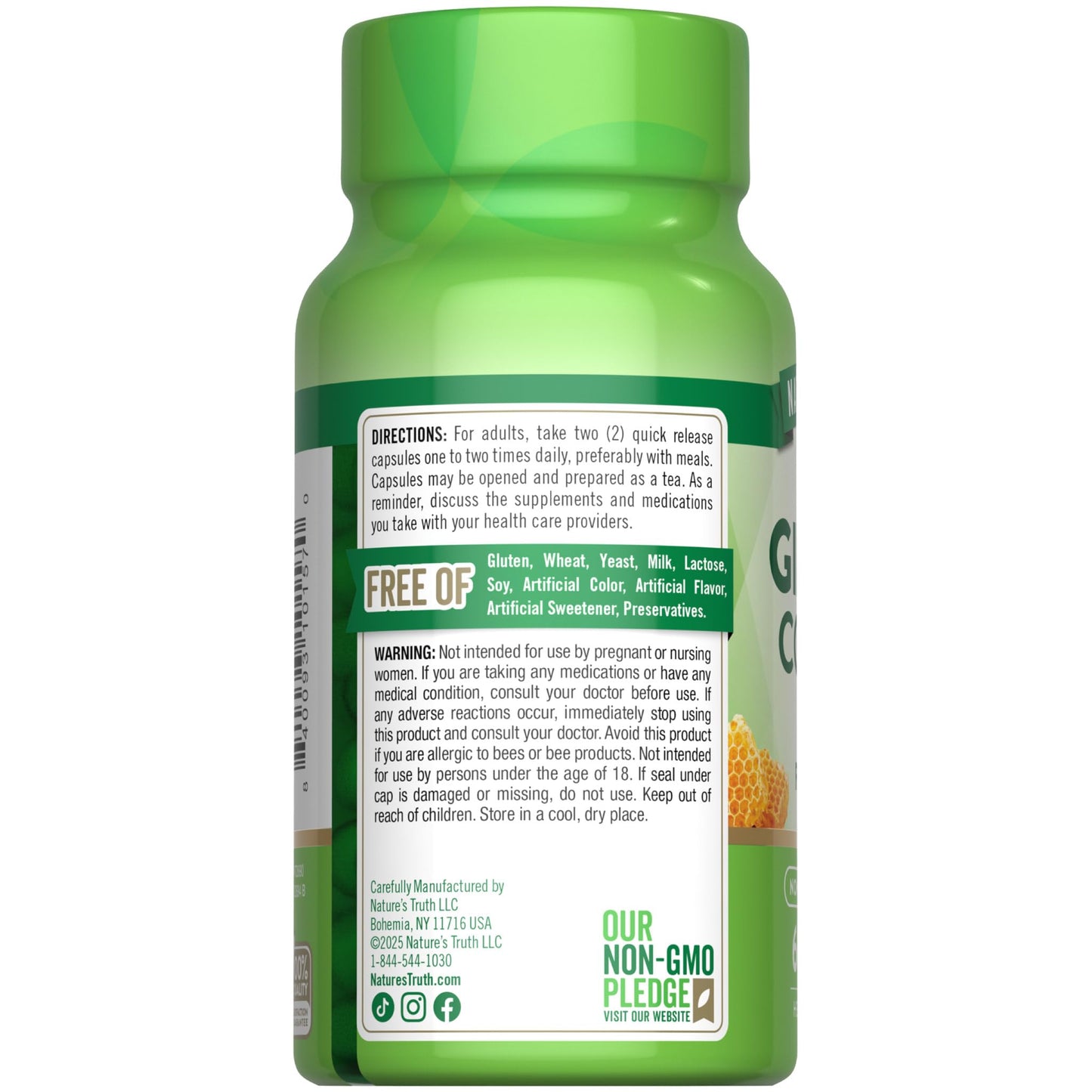Natures Truth Super Ginseng Complex bottle on white background
