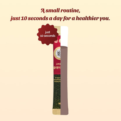 Authentic 6 year Korean Red Ginseng extract sticks in box