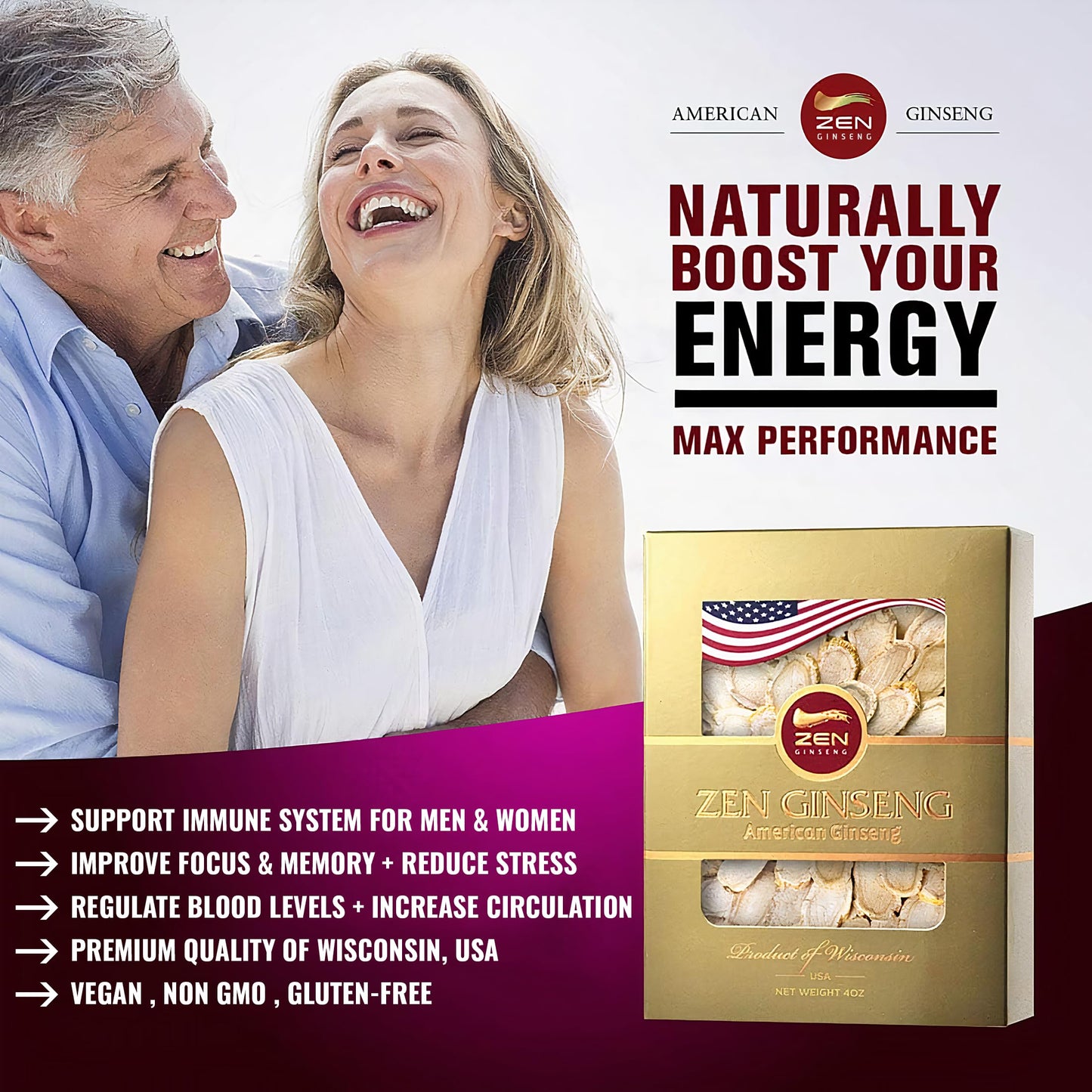 Zen Ginseng slices ingredient quality and root texture